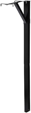 Architectural Mailboxes Drive-in Post Kit Galvanized Steel Mailbox Post, Compatibility Code A, B, SDPK00AM, Black