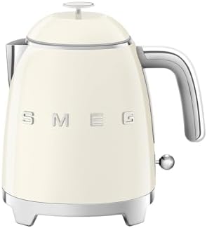 SMEG Mini 50's Retro Style 3 Cup Electric Kettle with Double Wall Anti Slip Base and Water Level Indicator (Cream)