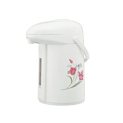 Zojirushi AB-RY22-FZ Zojirushi Glass Air Pot, Graceful Flower, 0.8 gal (2.2 L)