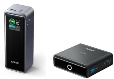 Anker Charging Base, 100W Fast Charging with 4 Ports Prime Power Bank Prime Power Bank, 27,650mAh 3-Port 250W Portable Charger (99.54Wh)