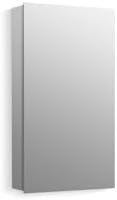 KOHLER K-55061-NA Embark Medicine Cabinet, Mirrored Door, Adjustable Shelves, 15"x26", Space-Saving Design
