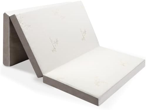 Milliard Trifold Mattress, Cot Size, 4 inch, Portable Foldable Mattress Cot with Medium Firm Foam, Washable Cover, Tri-Folding Floor Bed, Fold Up Guest Bed, RV Travel, Camping, 75" x 31”