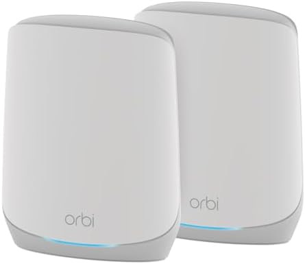 NETGEAR Orbi Whole Home Tri-Band WiFi 6 Mesh Network System (RBK752P) – Router with 1 Satellite Extender, Security Features, Coverage up to 5,000 sq. ft., 75 Devices, AX5200 802.11ax (Up to 5.2Gbps)