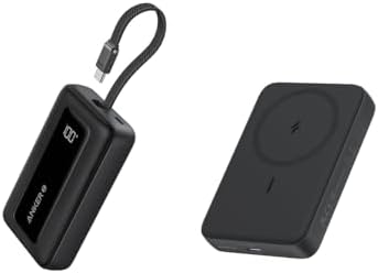 Anker Zolo Magnetic Power Bank, Compact 10,000mAh Wireless Portable Charger Portable Charger, 10,000mAh 30W Power Bank