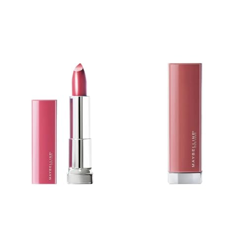 MAYBELLINE Color Sensational Made for All Lipstick, Pink For Me & Mauve For Me Satin Shades, 1 Count Each