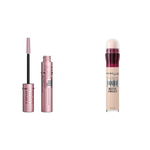 Maybelline Lash Sensational Sky High Mascara and Instant Age Rewind Concealer Bundle, 1 Count Each