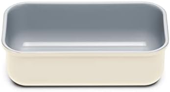 Caraway Non-Stick Ceramic 1 lb Loaf Pan - Naturally Slick Ceramic Coating - Non-Toxic, PTFE & PFOA Free - Perfect for Pound Cakes, Breads, & More - Cream