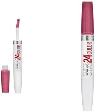 MAYBELLINE Super Stay 24 2-Step Liquid Lipstick Blush On & Timeless Rose Pink Shades