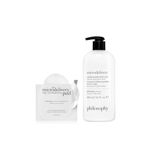 philosophy microdelivery exfoliating daily facial wash - with fine grain desert earth & gentle amino acids - scrubs away impurities & dead skin cells to alleviate dryness and rough texture