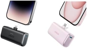 Anker Nano Power Bank with Built-in Lightning Connector iPhone 16 Portable Charger with Built-in USB C Connector