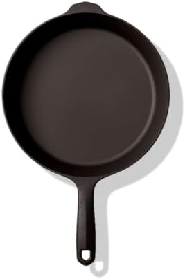Field Company 10.25 Inch Cast Iron Skillet (Medium) – No.8, Perfect for 2-4 Servings, Lightweight & Smooth, Preseasoned with Organic Oil – Made in USA, Vintage Design