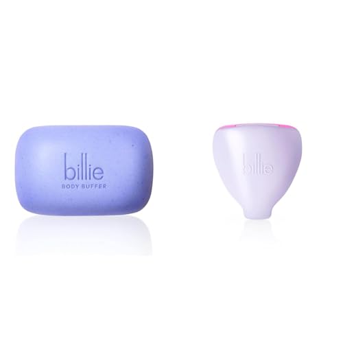 Billie Body Buffer Exfoliating Bar & 5-Blade Razor Travel Case Bundle - 3.5 oz Bar & Magnetic Top Case