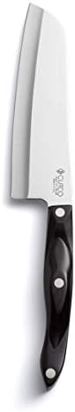 Cutco Cutlery Model 1766 Santoku Knife. 7.0" High Carbon Stainless Straight Edge Blade.5.6" Classic Brown Handle (sometimes Called "black") In Factory-sealed Plastic Bag.