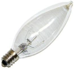 Philips 141150 7CA5C/C/LL, E12 Candelabra Base, Long Life Light Bulbs (12 Light Bulbs)