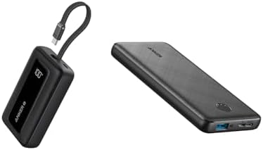 Anker Power Bank(PowerCore 10K),Compact Travel-Ready 10,000mAh Battery Pack Portable Charger, 10,000mAh 30W Power Bank