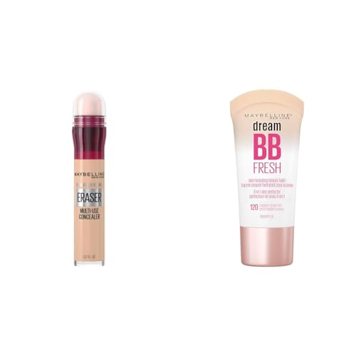 Maybelline Instant Age Rewind Dark Circles Concealer 115 Count and Dream Fresh Skin Hydrating BB Cream SPF 30 Medium