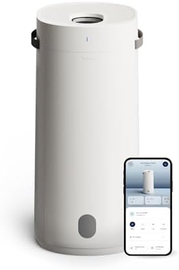 BLUEAIR 2-in-1 Purify + Humidify: Air Purifier and Humidifier with HEPASilent™ and 360° InvisibleMist™ Technology, Top Pour - covers 1,726 sqft in 60 minutes - Perfectly balanced air, one product