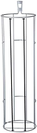 Rubbermaid Garage FastTrack Vertical Ball Rack, Satin Nickel, Wall Mounted Storage System, Holds up to 50 pounds, for Home/Garage, Silver