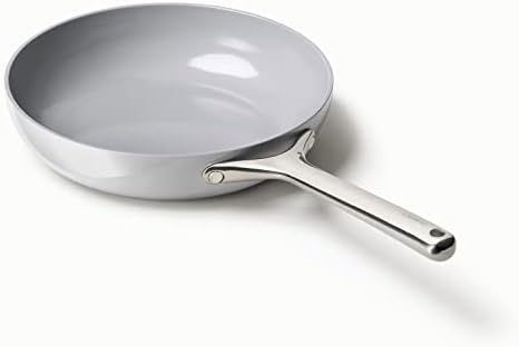 Caraway Nonstick Ceramic Frying Pan (2.7 qt, 10.5") - Non Toxic, PTFE & PFOA Free - Oven Safe & Compatible with All Stovetops (Gas, Electric & Induction) - Gray