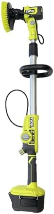 RYOBI 18V Cordless Soap Dispensing Telescoping Scrubber (Tool Only), Green