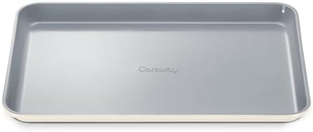 Caraway Non-Stick Ceramic Baking Sheet - Naturally Slick Ceramic Coating - Non-Toxic, PTFE & PFOA Free - Perfect for Baking, Roasting, and More - Medium (15" x 10") - Cream