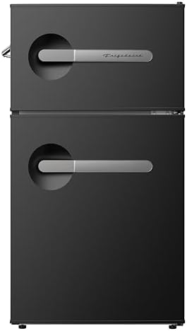 Frigidaire, 3.1 Cu. Ft. 2 Door Retro Series Compact Refrigerator, Built-In Side Bottle Opener, Onyx