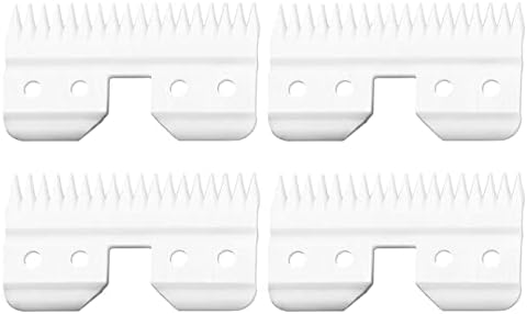 4 Pcs Fast Feed Ceramic Blades Fit Oster Fast Feed Clipper Oster A5 Fast Feed Ceramic Cutters Blade Fast Feed Replacement Blade Fit Wahl KM Series