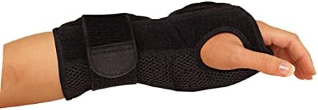 MUELLER Sports Medicine Adjustable Night Support Wrist Brace, For Sleeping, Arm Compression worn Left or Right For Men and Women, Black, One Size Fits Most