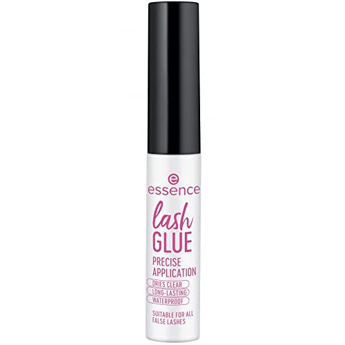 Essence Lash Glue - Clear, Waterproof, Ultra-Fine Brush, Dries Transparent