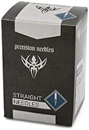Precision 17g 2" Body Piercing Needles, Straight, Professional Piercing Tools Supplies, Box of 100