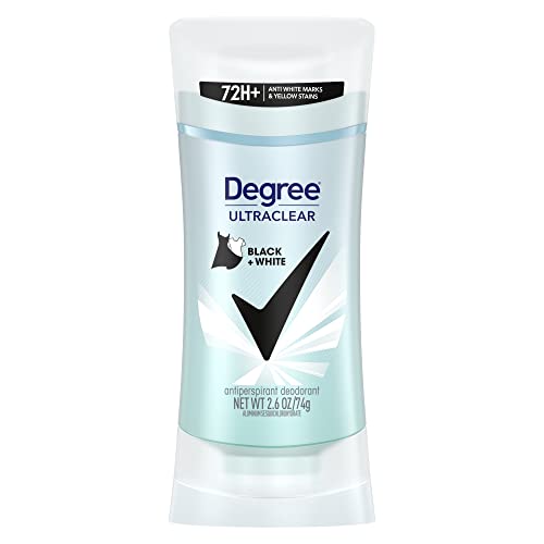 Degree MotionSense UltraClear Black+White Antiperspirant Deodorant Stick, 2.6 oz (Pack of 12)