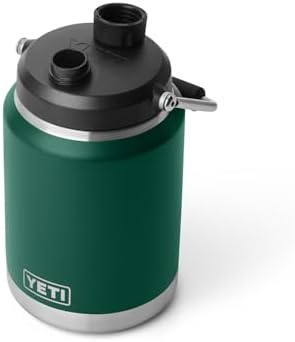 YETI Rambler Half Gallon Jug 2.0, Vacuum Insulated, Leakproof, Stainless Steel with MagCap, Black Forest Green