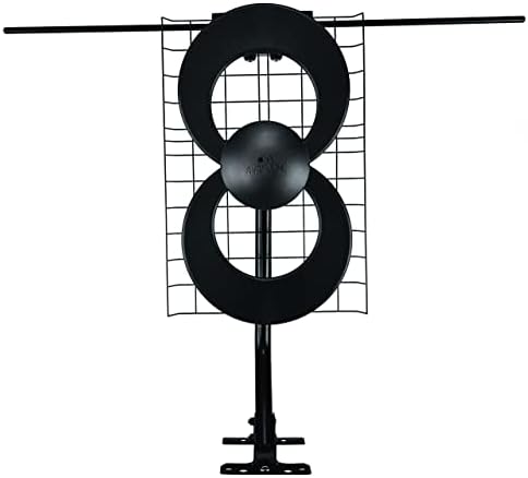 Antennas Direct ClearStream 2V Indoor Outdoor TV Antenna UHF VHF Multi-Directional, 60+ Mile Range, 4K 8K UHD, NEXTGEN TV – w/Reflector, 20-inch Mast