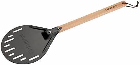 Cuisinart CPP-130 Non-Stick Paddle with Wooden Handle, 21.9" x 7.2" x 0.75", Aluminum Pizza Peel, 7" Wide