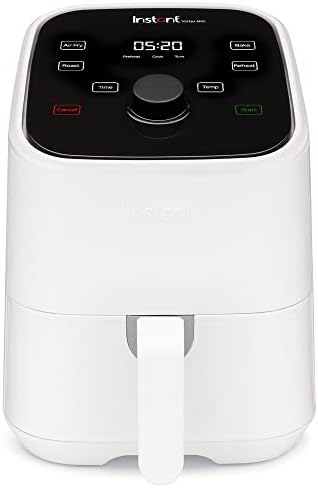 Instant Pot Vortex 2QT Mini Air Fryer,Small Air fryer that Crisps,Reheats, Bakes, Roasts for Quick Easy Meals,Includes over 100 In-App Recipes,is Dishwasher-Safe,from the Makers of Instant Pot, White