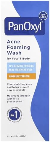 PanOxyl 10% Acne Foaming Wash 5.5 Ounce (Pack of 1)