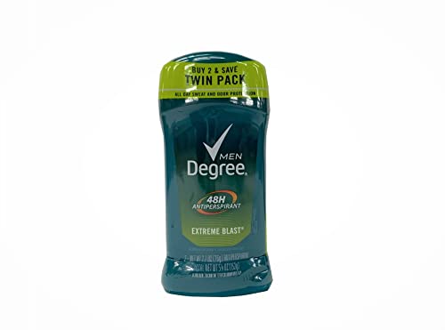 Degree For Men Extreme Bl Size 2/2.7 Degree For Men Extreme Blast 2 Pack 5.4 Oz