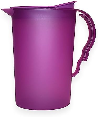 Tupperware Impressions 2 Qt Refrigerator Pitcher New Radish Purple
