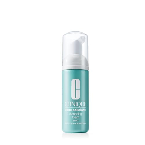 Clinique Acne Solutions Daily Foam Cleanser With 1.5% Salicylic Acid For Very Dry to Oily Skin Types | Prevents Acne + Unclogs Pores