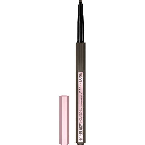 MAYBELLINE New York Eyestudio Hyper Easy No Slip Pencil, 002 Deep Brown, 0.04 Oz, Pack of 2