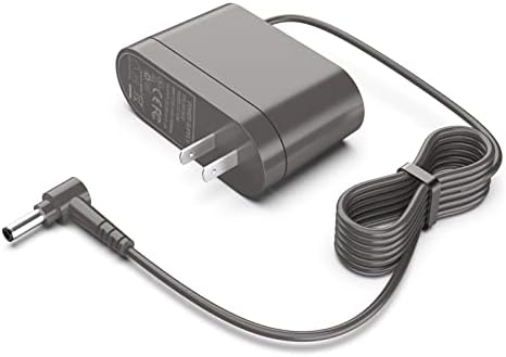 Power Cord for Dyson Vacuum Cleaner V10 V11 V12 V15 S11 SV12 SV22 Absolute Animal Motorhead Cordless Vacuum Charger Output:30.45V-1.1A, Gray