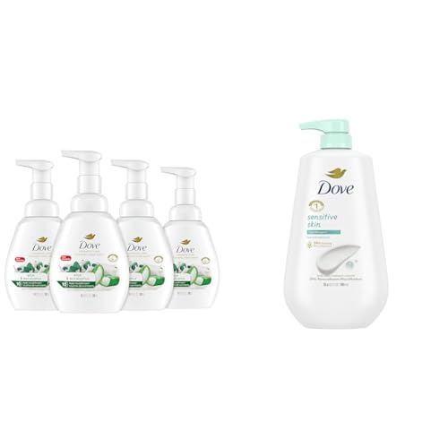 Dove Foaming Hand Wash Pack of 4 Moisturizes Skin Body Wash with Pump Sensitive Skin Hypoallergenic Moisturizes and Cleanses Skin
