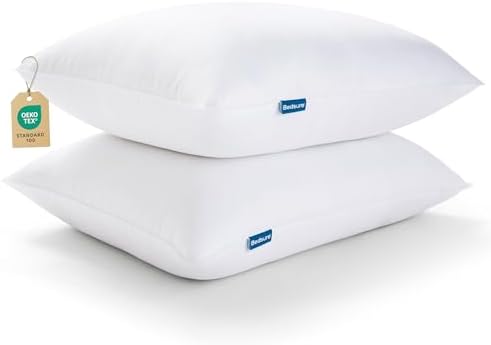 Bedsure Medium Firm Bed Pillows for Sleeping King Size, Set of 2, King Pillows 2 Pack Hotel Quality Premium Down Alternative for Medium Supportive Filling for Side, Back Sleepers