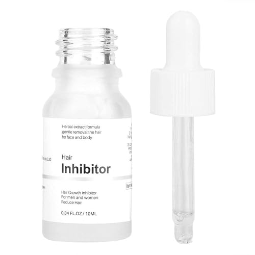 Mild Hair Growth Inhibitor Serum, Moisturizing Permanent Hair Inhibitor Serum Natural Plant Extract Mild Soothing Stop Hair Growth for Face/Arm/Legs Body Bikini, Lotion, Natural Plant Extract, Unisex