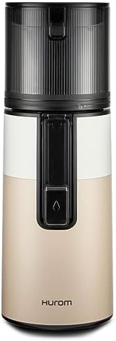 Hurom H400 Cold Press Juicer Machine, Award Winning Masticating Slow Juicer, Easy to Clean, Strainer & Hands Free with Self Feeding, Wide Mouth Hopper, Easy Assembly (Two-Tone Beige)