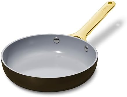 Caraway Nonstick Ceramic Mini Fry Pan (1.05 qt, 8") - Non Toxic, PTFE & PFOA Free - Oven Safe & Compatible with All Stovetops (Gas, Electric & Induction) - Black