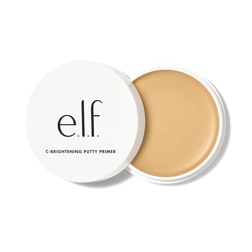 e.l.f. C-Brightening Putty Primer, Makeup Primer For Brightening & Evening Out Skin Tone, Enriched With Vitamin C, Universal Sheer (Packaging May Vary)