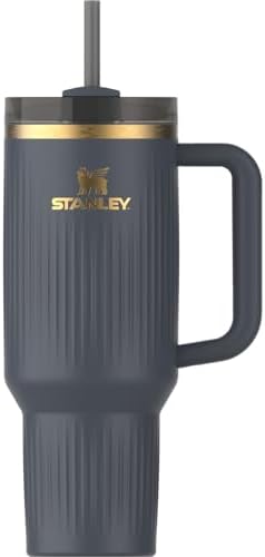 Stanley Quencher H2.0 Tumbler with Handle and Straw 40 oz | Flowstate 3-Position Lid | Cup Holder Compatible for Travel | Insulated Stainless Steel Cup | BPA-Free | Fluted Twilight