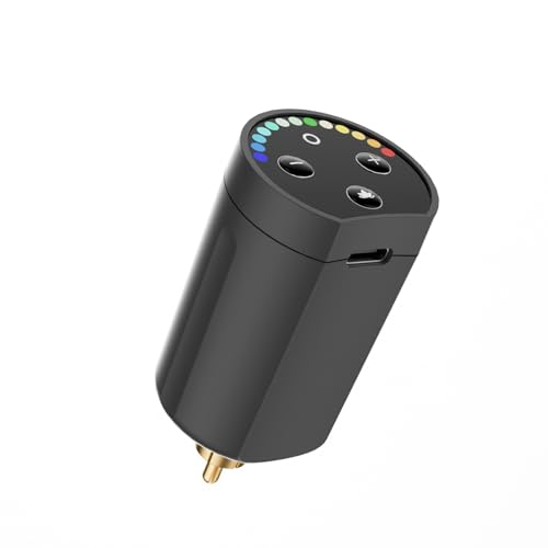 STIGMA Wireless Tattoo Battery 1400mAh, Portable Tattoo Power Supply for RCA Tattoo Gun, RCA Tattoo Machine Pen,Lithium Tattoo Battery RCA Pack with LED Digital Display P802-1-RCA