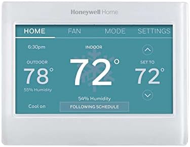 Honeywell Home RTH9600WF Smart Color Thermostat Energy Star Wi-Fi Programmable Touchscreen Alexa Ready - C-Wire Required, Not Compatible with Line Volt Heating
